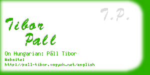 tibor pall business card