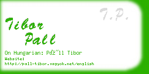 tibor pall business card